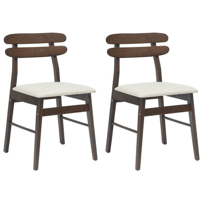 Scaun de sufragerie 2 pcs Maro deschis și deschis - WALTI WALTI