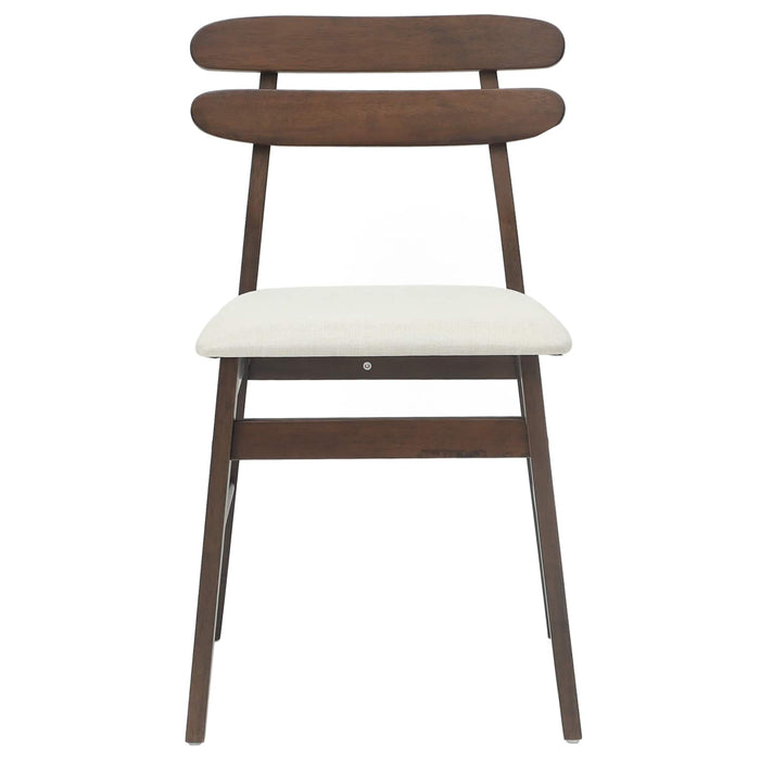 Scaun de sufragerie 2 pcs Maro deschis și deschis - WALTI WALTI