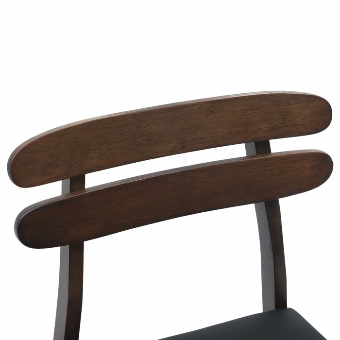 Scaun de sufragerie 2 pcs Maro deschis și negru - WALTI WALTI