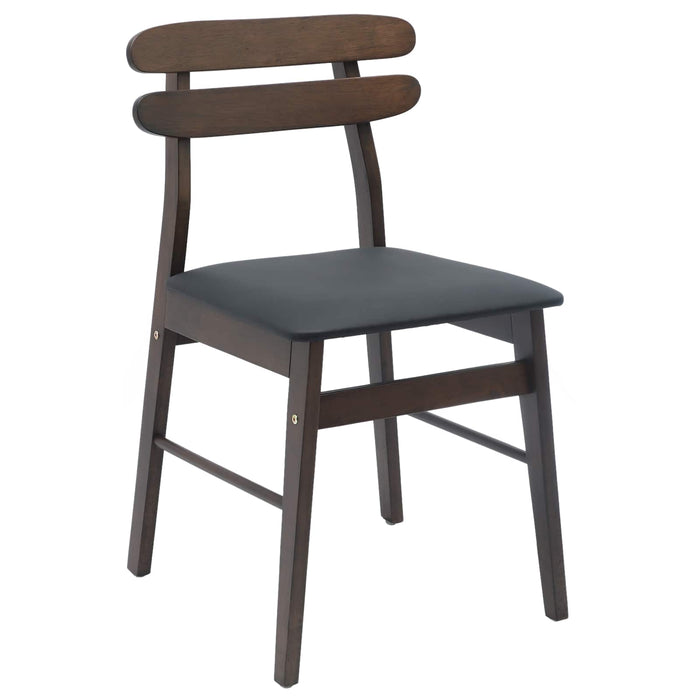 Scaun de sufragerie 2 pcs Maro deschis și negru - WALTI WALTI