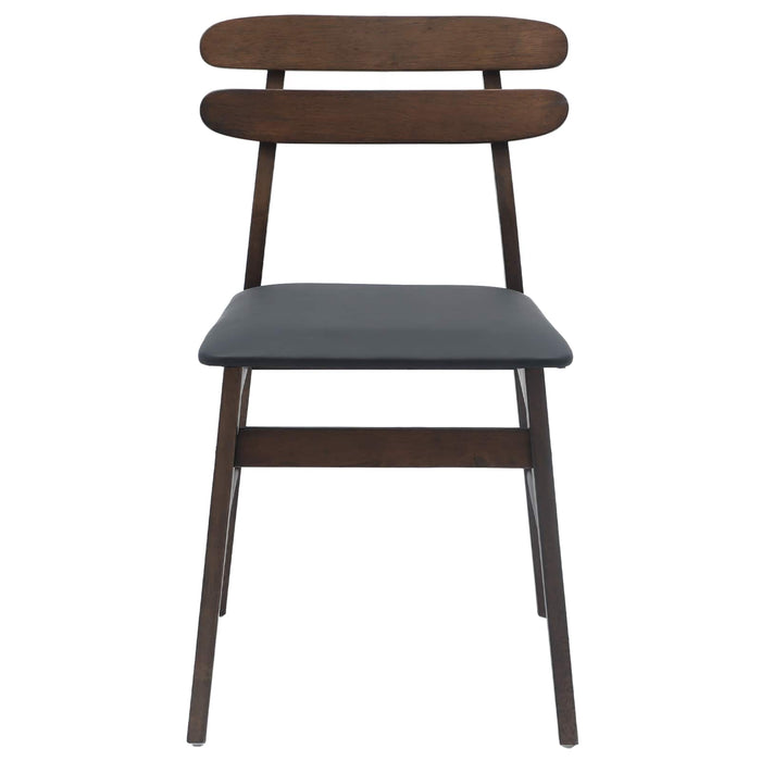 Scaun de sufragerie 2 pcs Maro deschis și negru - WALTI WALTI