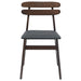 Scaun de sufragerie 2 pcs Maro deschis și negru - WALTI WALTI