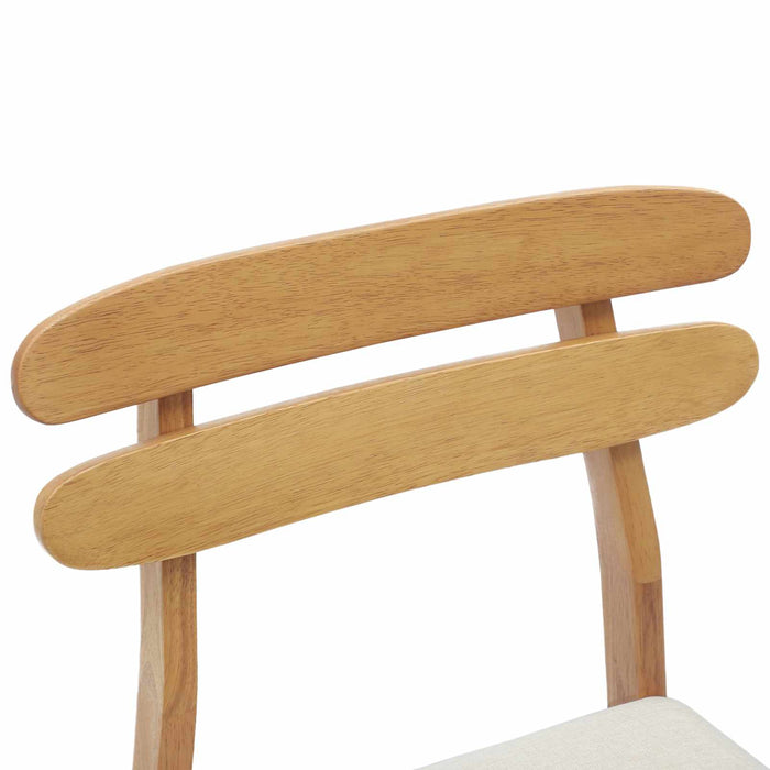 Scaun de sufragerie 2 pcs Natural și deschis - WALTI WALTI