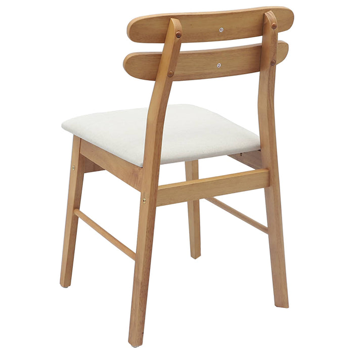 Scaun de sufragerie 2 pcs Natural și deschis - WALTI WALTI