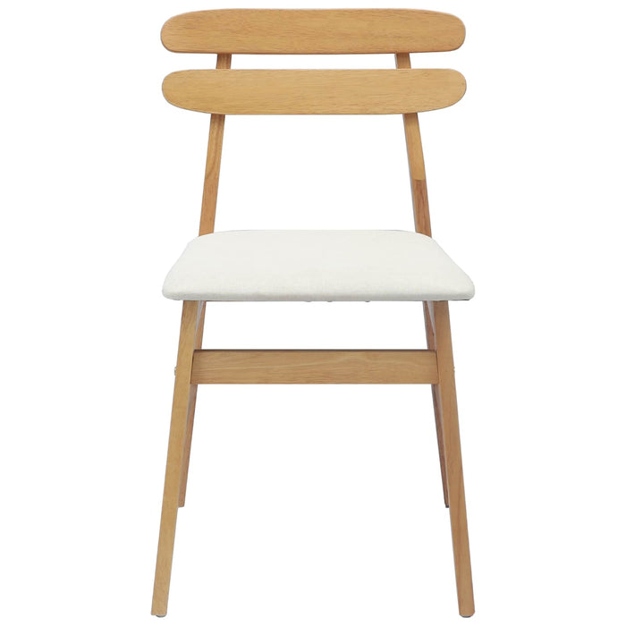 Scaun de sufragerie 2 pcs Natural și deschis - WALTI WALTI