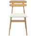 Scaun de sufragerie 2 pcs Natural și deschis - WALTI WALTI
