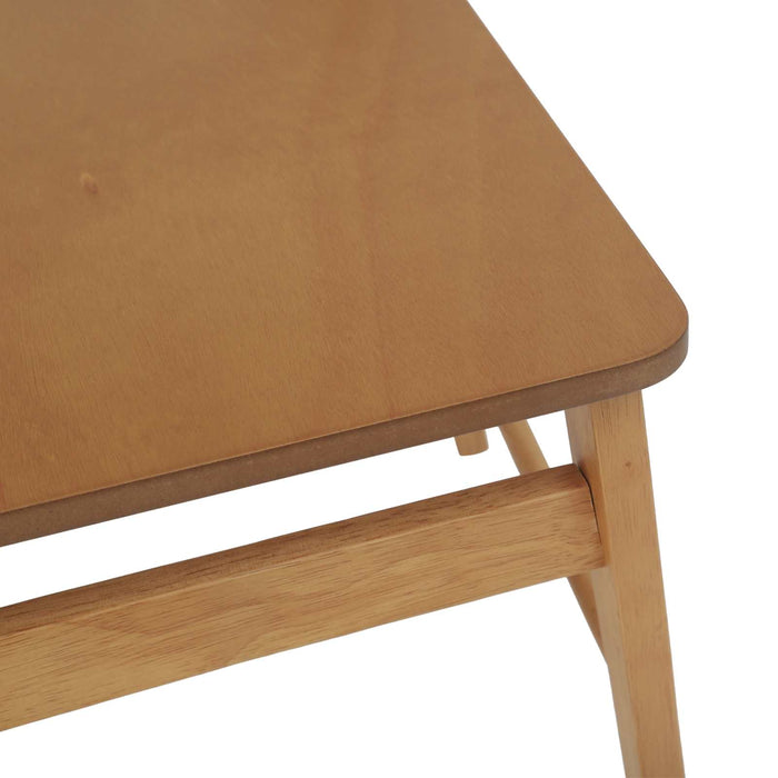 Scaun de sufragerie 2 pcs natural Lemn Solid de Cauciuc - WALTI WALTI