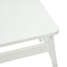 Scaun de sufragerie 2 pcs Alb Lemn Solid de Cauciuc - WALTI WALTI