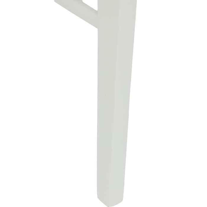 Scaun de sufragerie 2 pcs Alb Lemn Solid de Cauciuc - WALTI WALTI