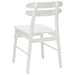 Scaun de sufragerie 2 pcs Alb Lemn Solid de Cauciuc - WALTI WALTI