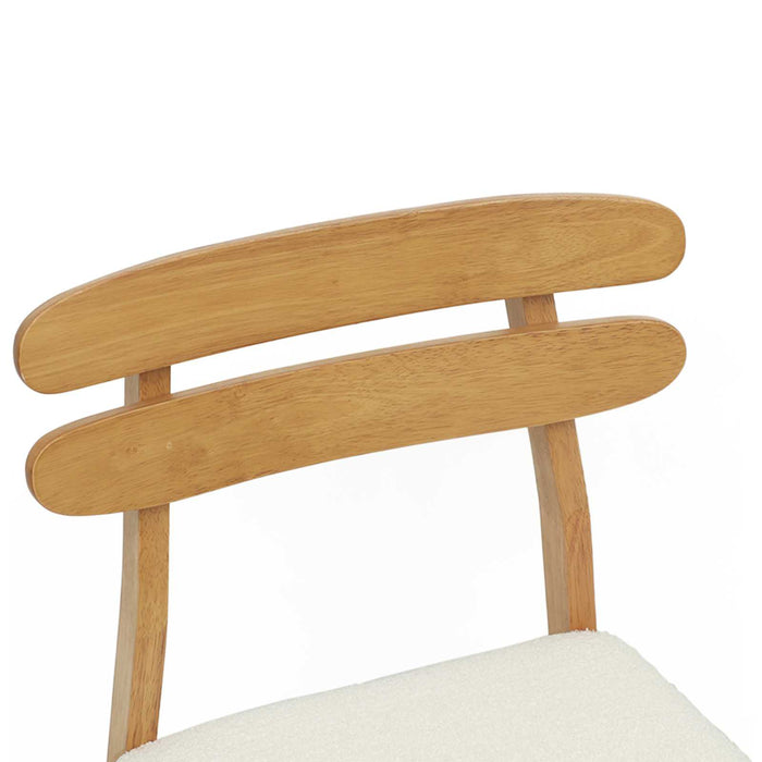 Scaun de sufragerie 2 pcs Natural și deschis - WALTI WALTI