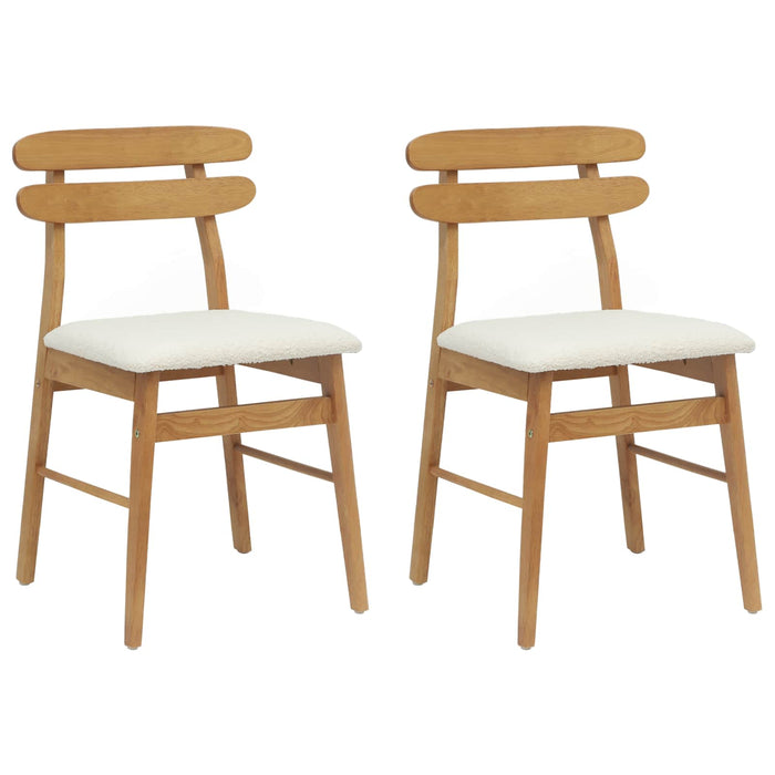 Scaun de sufragerie 2 pcs Natural și deschis - WALTI WALTI