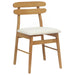 Scaun de sufragerie 2 pcs Natural și deschis - WALTI WALTI