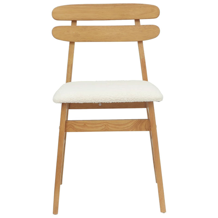 Scaun de sufragerie 2 pcs Natural și deschis - WALTI WALTI