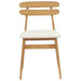 Scaun de sufragerie 2 pcs Natural și deschis - WALTI WALTI