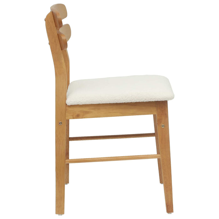 Scaun de sufragerie 2 pcs Natural și deschis - WALTI WALTI