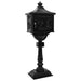 Cutie poștală cu suport cu ușă Negru 42,5 x 29,5 x 117 cm - WALTI WALTI