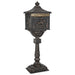 Cutie poștală cu suport cu ușă Bronz 42,5 x 29,5 x 117 cm - WALTI WALTI