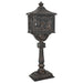 Cutie poștală cu suport cu ușă Bronz 42,5 x 29,5 x 117 cm - WALTI WALTI
