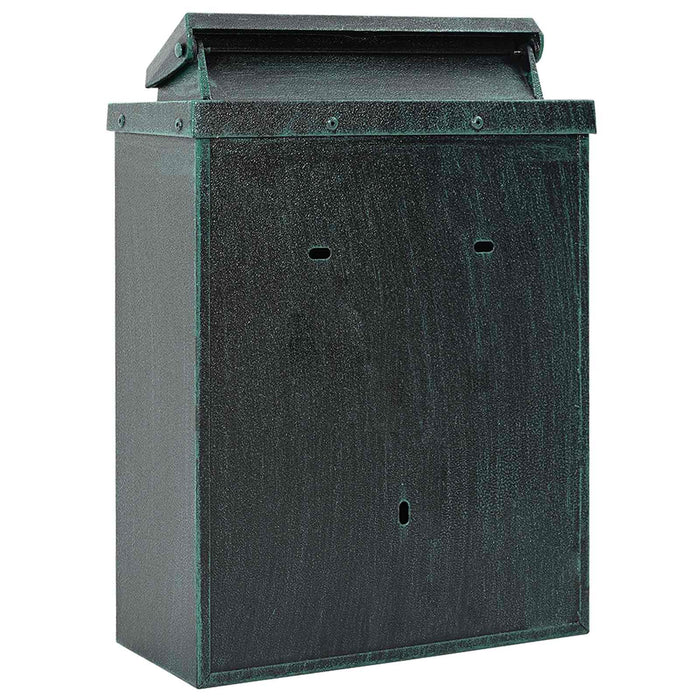 Cutie Poștală Montată pe Perete cu ușă Verde 29 x 13 x 41 cm - WALTI WALTI