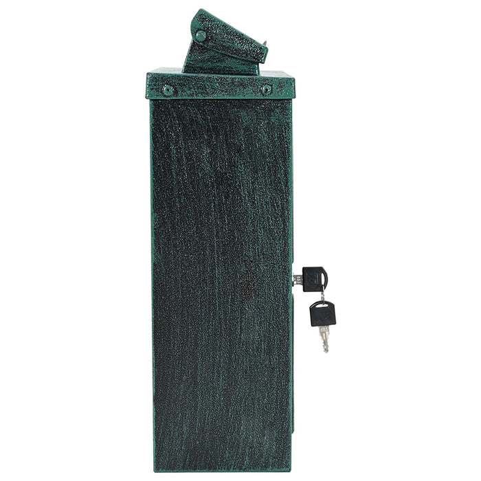 Cutie Poștală Montată pe Perete cu ușă Verde 29 x 13 x 41 cm - WALTI WALTI