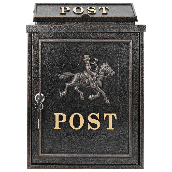 Cutie Poștală Montată pe Perete cu ușă Bronz 29 x 13 x 41 cm - WALTI WALTI