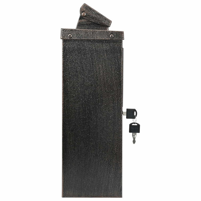 Cutie Poștală Montată pe Perete cu ușă Bronz 29 x 13 x 41 cm - WALTI WALTI