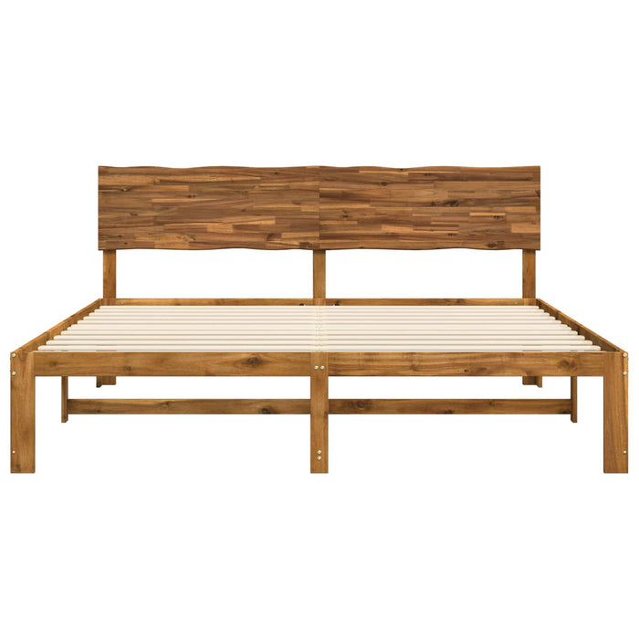 Cadru de pat dublu cu spătar ROSTOCK natural 200 x 200 cm WALTI