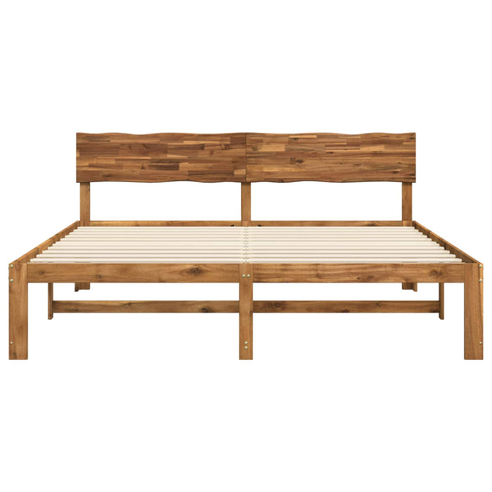 Cadru de pat dublu cu spătar ROSTOCK natural 200 x 200 cm WALTI