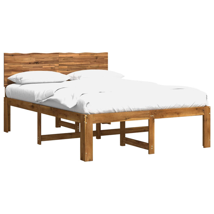 Cadru de pat dublu cu spătar ROSTOCK natural 135 x 190 cm WALTI