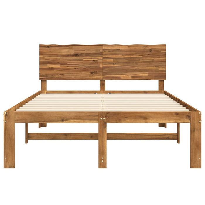 Cadru de pat dublu cu spătar ROSTOCK natural 140 x 200 cm WALTI