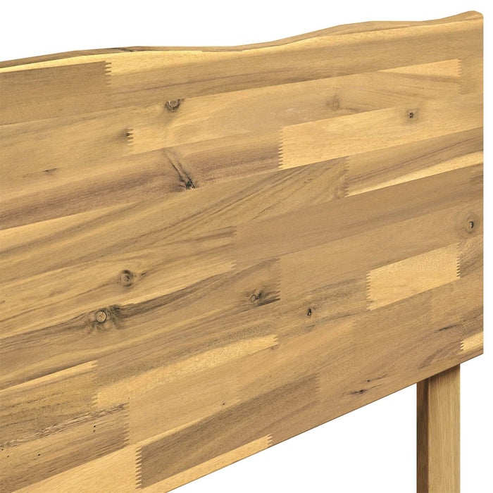 Cadru de pat dublu cu spătar ROSTOCK Alb 140 x 200 cm WALTI