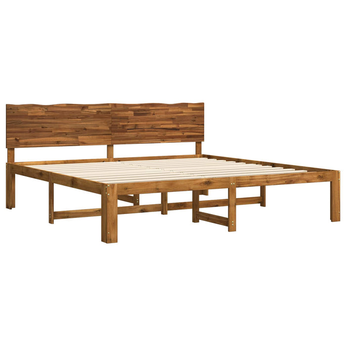 Cadru de pat dublu cu spătar ROSTOCK natural 200 x 200 cm WALTI