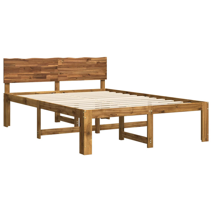 Cadru de pat dublu cu spătar ROSTOCK natural 150 x 200 cm WALTI