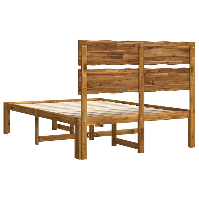 Cadru de pat dublu cu spătar ROSTOCK natural 135 x 190 cm WALTI