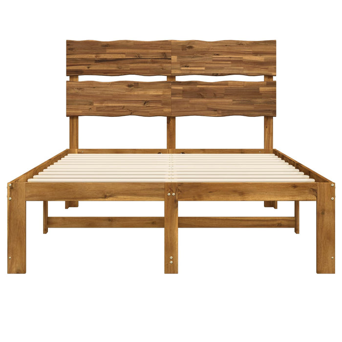 Cadru de pat dublu cu spătar ROSTOCK natural 135 x 190 cm WALTI
