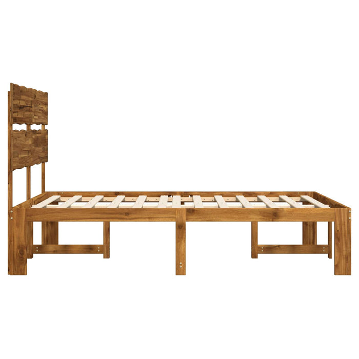 Cadru de pat dublu cu spătar ROSTOCK natural 200 x 200 cm WALTI