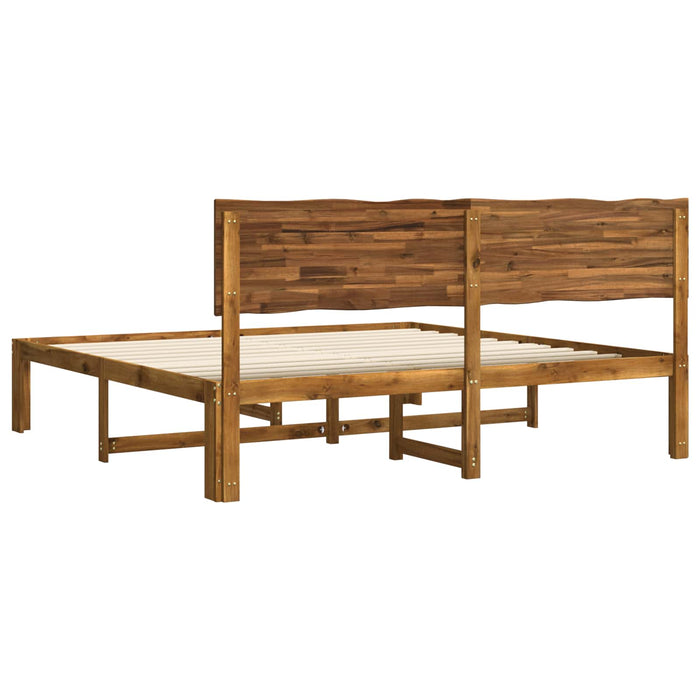 Cadru de pat dublu cu spătar ROSTOCK natural 193 x 203 cm WALTI