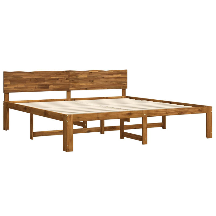 Cadru de pat dublu cu spătar ROSTOCK natural 193 x 203 cm WALTI