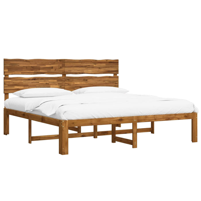 Cadru de pat dublu cu spătar ROSTOCK natural 193 x 203 cm WALTI