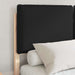 Cadru de pat cu tăblie tapițată cu headboard Negru 120 x 190 cm - WALTI WALTI