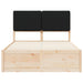 Cadru de pat cu tăblie tapițată cu headboard Negru 120 x 190 cm - WALTI WALTI
