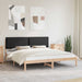 Cadru de pat cu tăblie tapițată cu headboard Negru 200 x 200 cm - WALTI WALTI