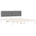 Cadru de pat cu tăblie tapițată cu headboard Negru 200 x 200 cm - WALTI WALTI