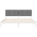 Cadru de pat cu tăblie tapițată cu headboard Negru 200 x 200 cm - WALTI WALTI