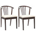 Scaun de sufragerie 2 pcs Maro deschis și deschis - WALTI WALTI