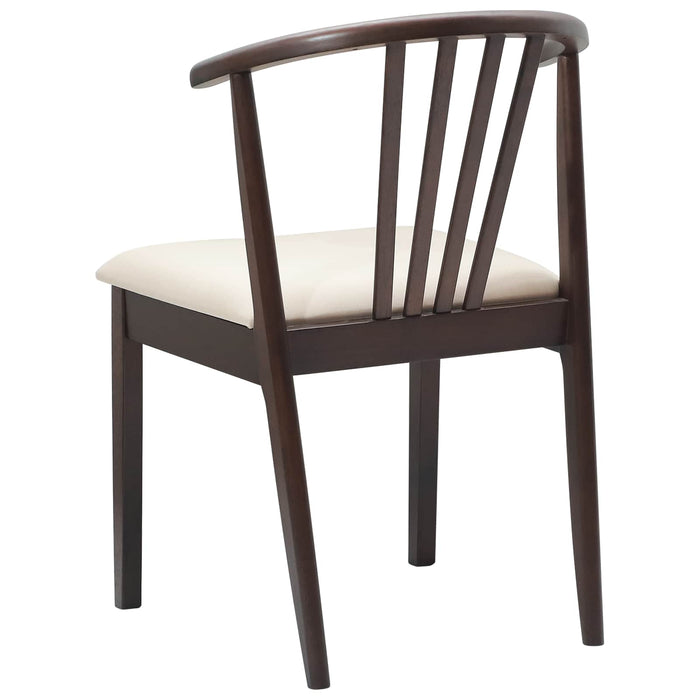 Scaun de sufragerie 2 pcs Maro deschis și deschis - WALTI WALTI