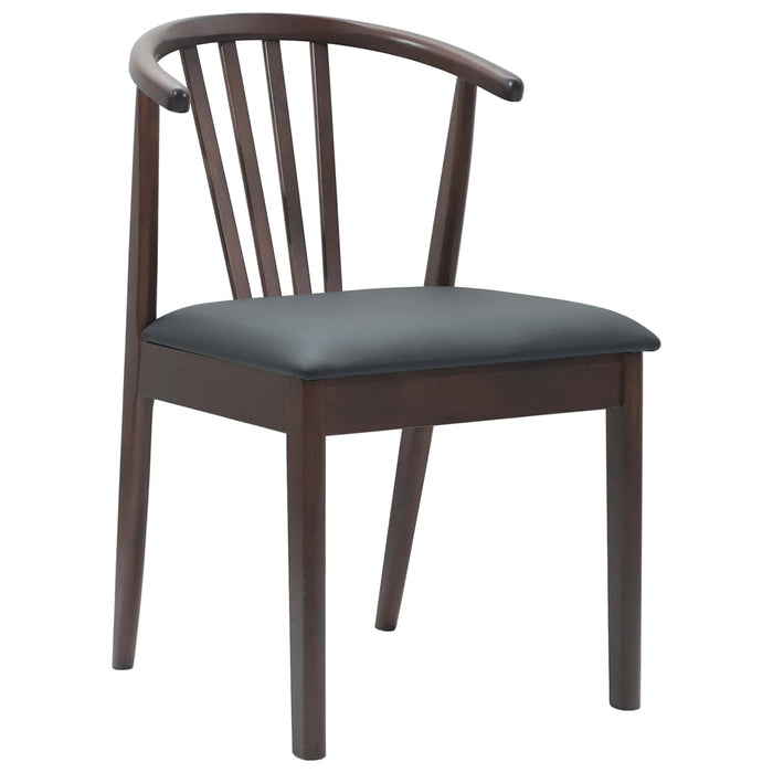 Scaun de sufragerie 2 pcs Maro deschis și negru - WALTI WALTI