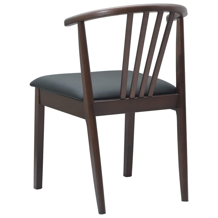Scaun de sufragerie 2 pcs Maro deschis și negru - WALTI WALTI
