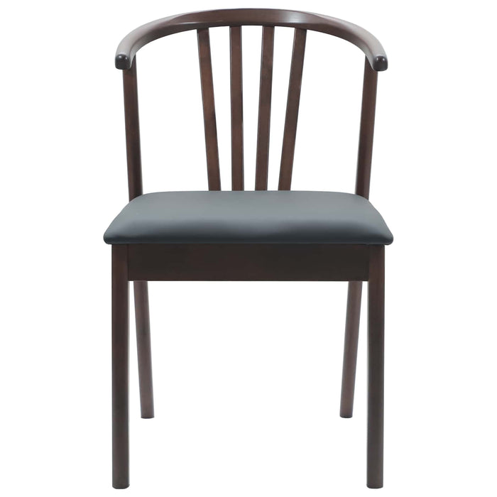 Scaun de sufragerie 2 pcs Maro deschis și negru - WALTI WALTI